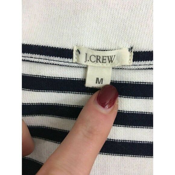 J Crew Striped Short Sleeve lave v neck t shirt - Picture 5 of 6